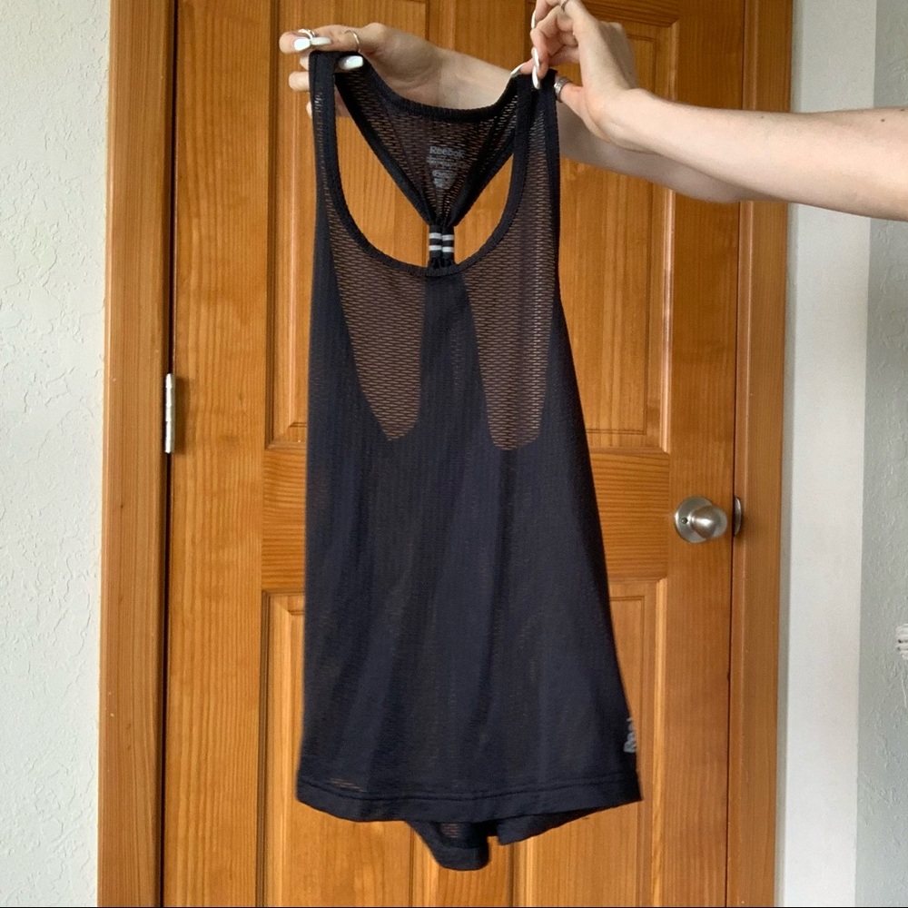 Reebok Black Athletic Workout Racerback Tank Top
